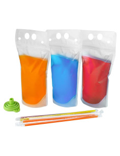 Bolsas de Bebida Reutilizables C CRYSTAL LEMON 100 Piezas 500ml