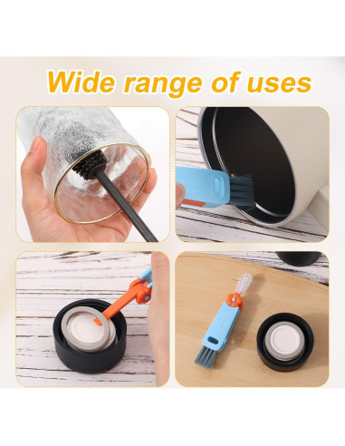 Juego de 7 cepillos limpiadores de botellas PEUTIER azul