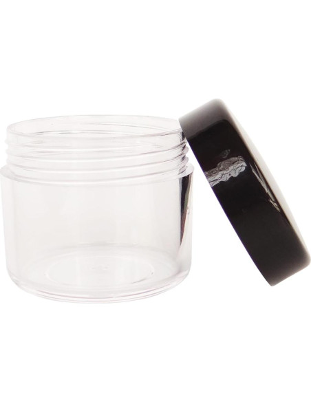 20 Tarros de Muestra Cosméticos 20ml Wopanxye con Tapas Negras 20 Tarros de Muestra Cosméticos 20ml Wopanxye con Tapas Negras