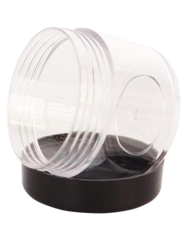 20 Tarros de Muestra Cosméticos 20ml Wopanxye con Tapas Negras