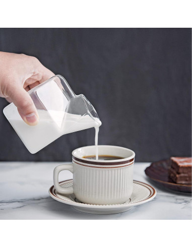 Taza de Leche de Vidrio Dodococa Aguacate 12 Oz Jarra Crema