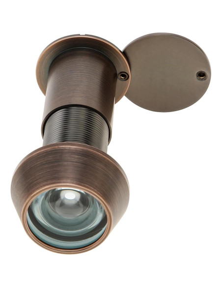 Mirilla de Puerta Latón Sólido 220 Grados Bronce Aceitado