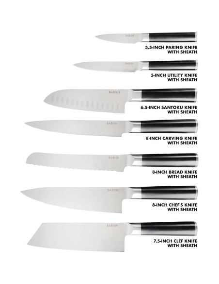 Juego de cuchillos de cocina Babish 14 piezas acero 1.4116