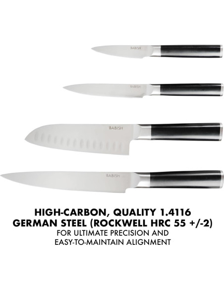 Juego de cuchillos de cocina Babish 14 piezas acero 1.4116