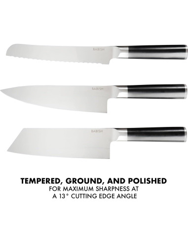 Juego de cuchillos de cocina Babish 14 piezas acero 1.4116