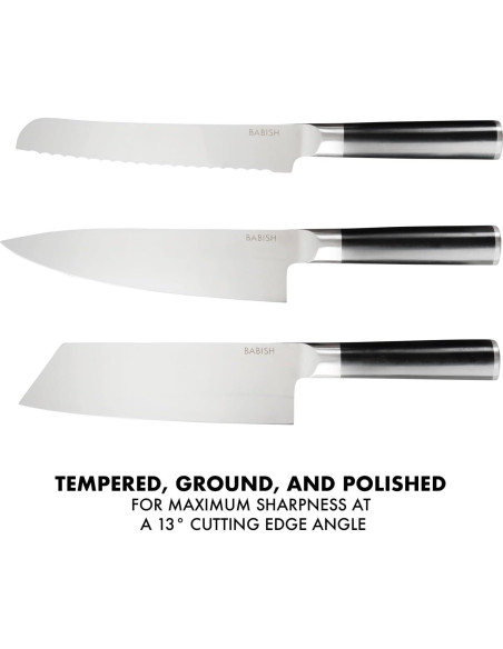 Juego de cuchillos de cocina Babish 14 piezas acero 1.4116
