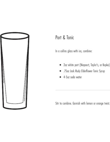 Jarabe Tónico de Flor de Sáuco Jack Rudy 473 ml