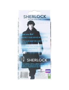 Funda Dura para iPhone 4 Seven20 Sherlock Holmes Negra 2