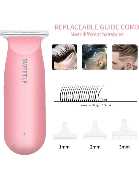 Cortadora de Cabello SweetLF 3020-3 Inalámbrica Rosa Cortadora de Cabello SweetLF 3020-3 Inalámbrica Rosa