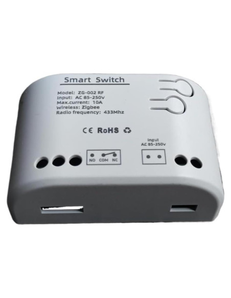 Interruptor Inteligente ZigBee Genérico 1 Canal 250V Blanco