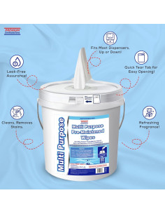 Toallitas Húmedas a Granel 800 Unidades con Cubo Dispensador 2