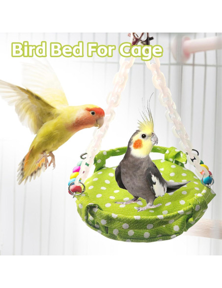 Hamaca Colgante para Aves MUYG 20.5x17 cm con Juguete