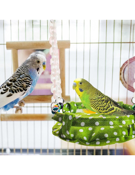 Hamaca Colgante para Aves MUYG 20.5x17 cm con Juguete