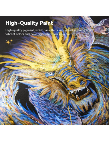 Set de Acuarelas Metálicas LIGHTWISH 8 Colores Aurora con Pincel