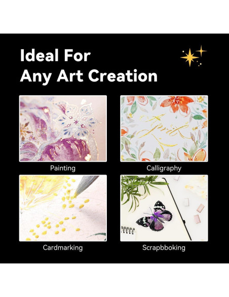 Set de Acuarelas Metálicas LIGHTWISH 8 Colores Aurora con Pincel