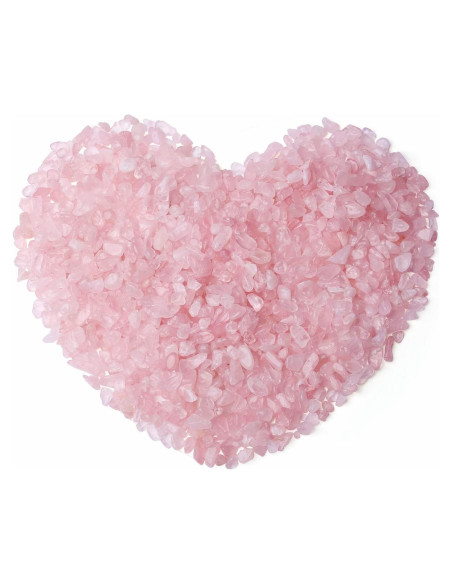 Grava de Cuarzo Rosa Pulido 0.25kg - Piedras Curativas Decorativas