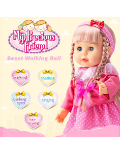 Muñeca Caminante Interactiva POCO DIVO 43 cm Niña Cantante 2