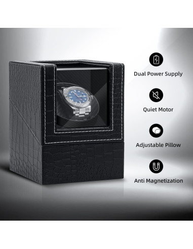 Caja de Carga Automática Mcbazel para Relojes Automáticos - Negro