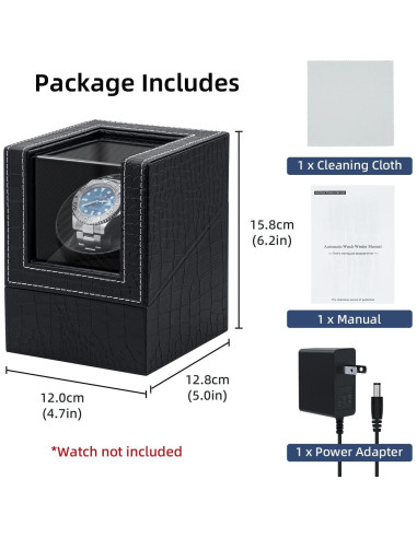 Caja de Carga Automática Mcbazel para Relojes Automáticos - Negro