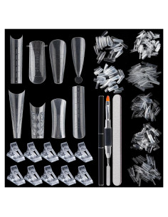 Kit de Extensión de Uñas Sotong 480pcs Formas Dual y Herramientas
