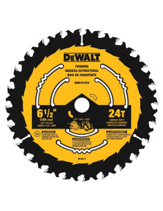 Sierra Circular DEWALT 6.5" 24 Dientes Carburo DWA161224