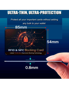 Tarjetas Bloqueadoras RFID SaiTech IT - 5 Paquete Naranja 2