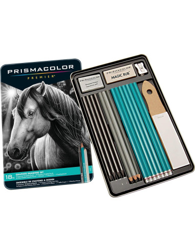 Set de Lápices de Dibujo de Grafito Prismacolor Premier 18 Piezas