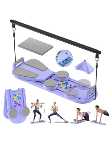 Reformer de Pilates Mosdos US123 Plegable 7 en 1 para Entrenamiento