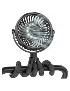 Ventilador de Cochecito COMLIFE D07 con Luz LED y Batería