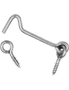 Gancho y Pestillo de Ojo Wideskall de Zinc - 2 Piezas 10.16 cm 2