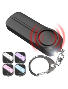 Llave de Alarma Personal WETEN 130dB con Luz LED - Negro