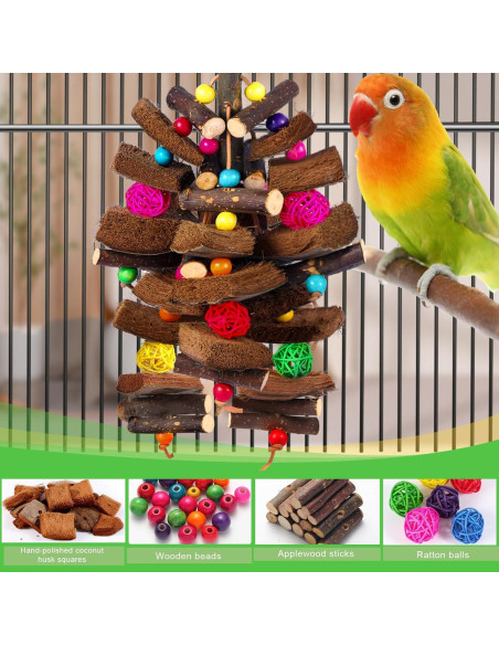 Juguete para Aves Kyouki de Cáscara de Coco Mediano