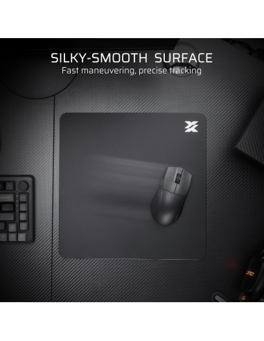 Alfombrilla de Ratón de Vidrio LTC 30x30cm Antideslizante