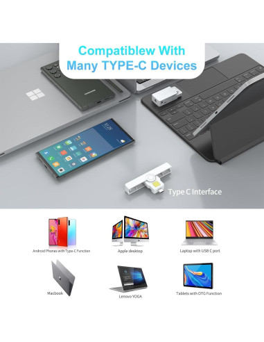 Lector de Tarjeta CAC Tipo C Rocketek - Compatible con Windows y Mac