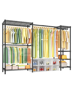 Perchero de Ropa Ulif E10 Ajustable 185-246 cm Negro