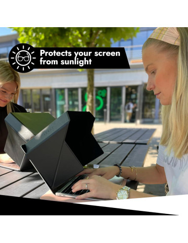 Sombrilla para Laptop 4-en-1 Philbert - Negra 12-14"