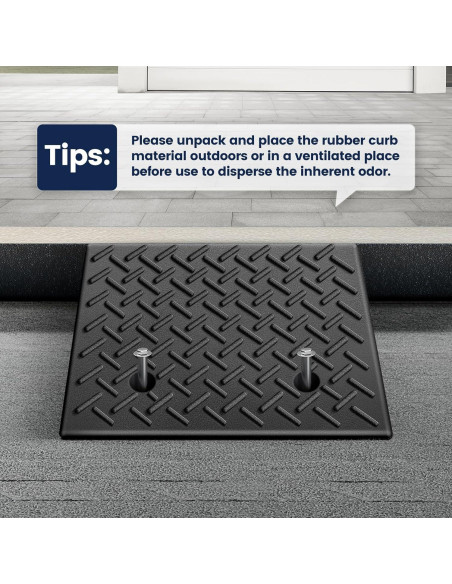 Rampas de Goma KROAK 5" Antideslizantes 4 Toneladas