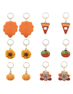 Marcadores de Puntos de Crochet BEEFLYING 12 Pcs Arcilla Polimérica