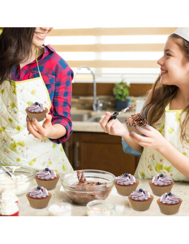 200 Forros de Cupcake Estándar YestBuy Papel Natural