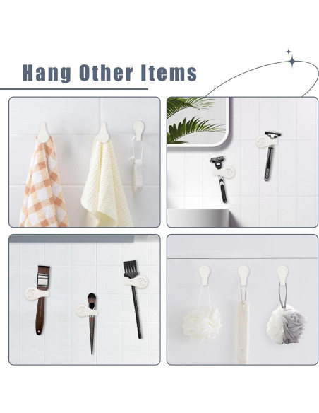 Clip de Cortina de Ducha Magnético Vaszu - 3 Paquetes, Silicona