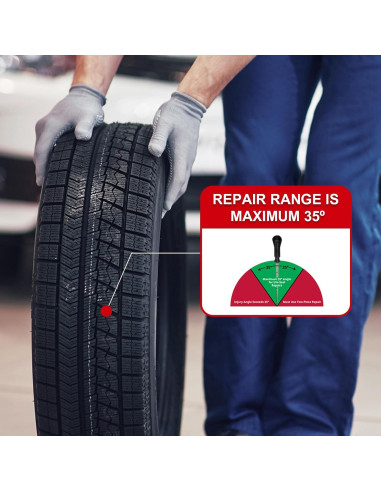 Kit de Reparación de Neumáticos SUNSOUL 24 Piezas Tapones Hongo