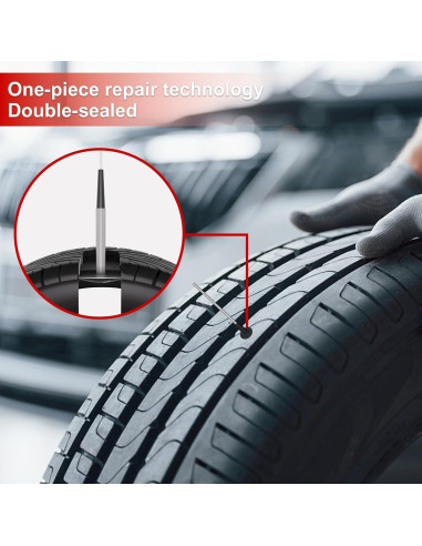 Kit de Reparación de Neumáticos SUNSOUL 24 Piezas Tapones Hongo