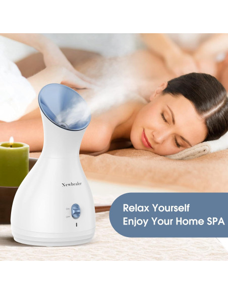 Vaporizador Facial 2en1 Newbealer Azul 170ml Aromaterapia