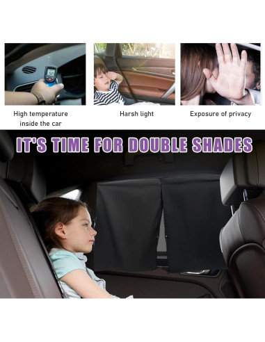 Cortina Magnética para Ventana de Auto Suvnie 50x68 cm