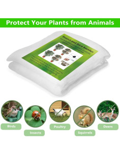 Red de Protección para Jardín Evalotnebu 0.79 x 0.97 m - Paquete de 4 2