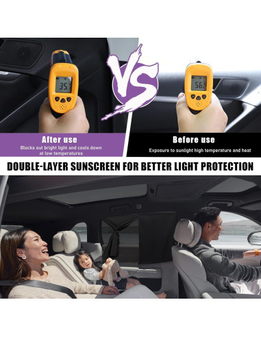 Cortina Magnética para Ventana de Auto Suvnie 50x68 cm