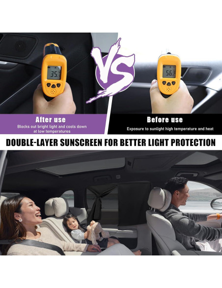 Cortina Magnética para Ventana de Auto Suvnie 50x68 cm