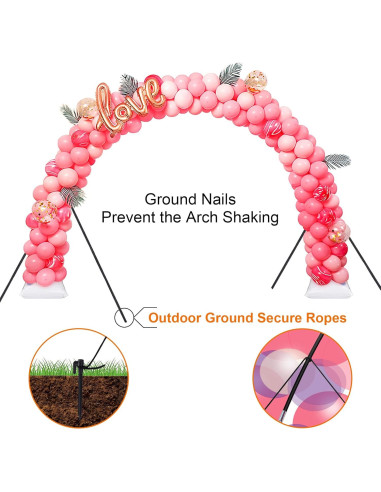 Kit de Arco de Globos Chamvis con Bomba Eléctrica Ajustable