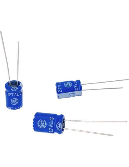 10 Pcs Super Capacitor 2.7V 1F Cermant Tipo Enrollado