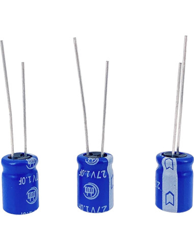10 Pcs Super Capacitor 2.7V 1F Cermant Tipo Enrollado